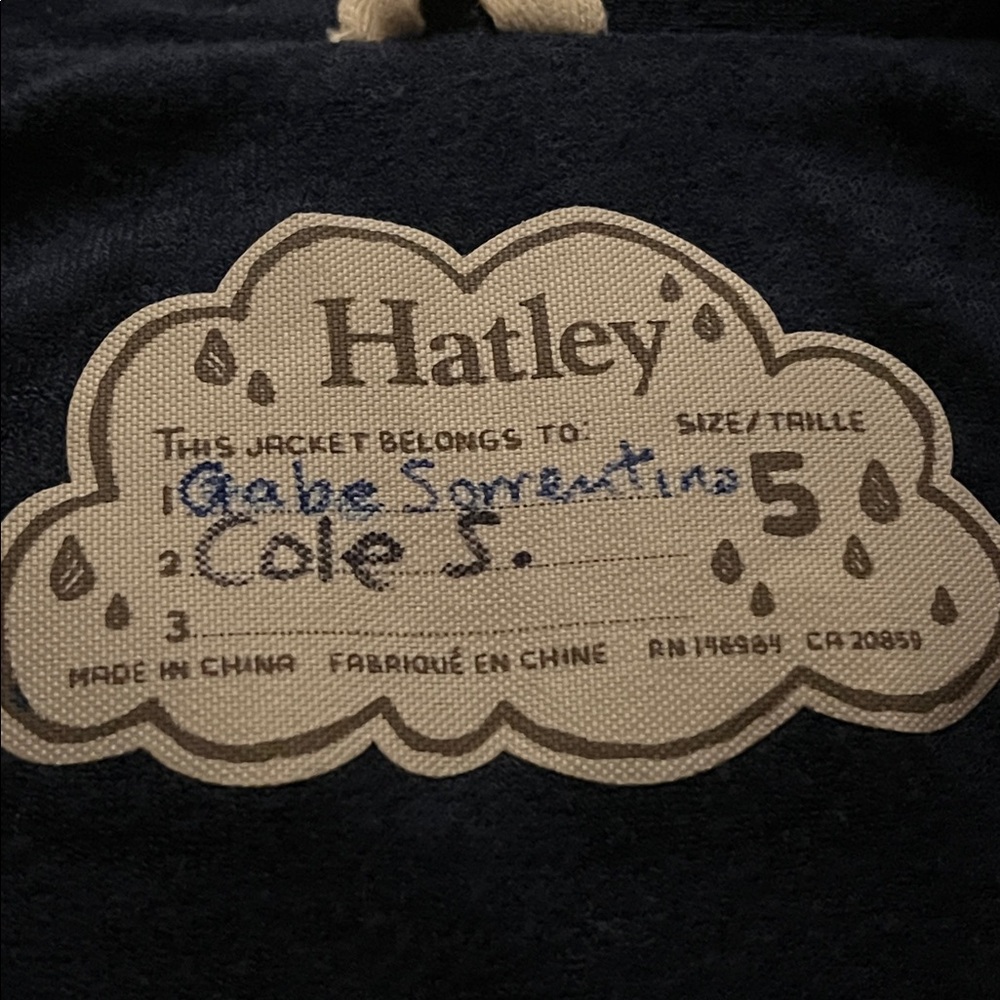 Hatley Kids' Red Raincoat with Trucks Design size 5 - Picture 8 of 8